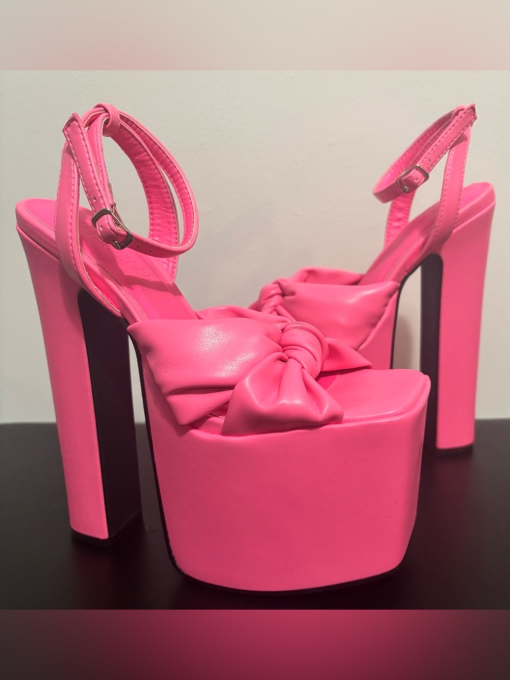 Dolls Kill / Current Mood Pink Cheers 2 U Platform Sandals